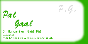 pal gaal business card